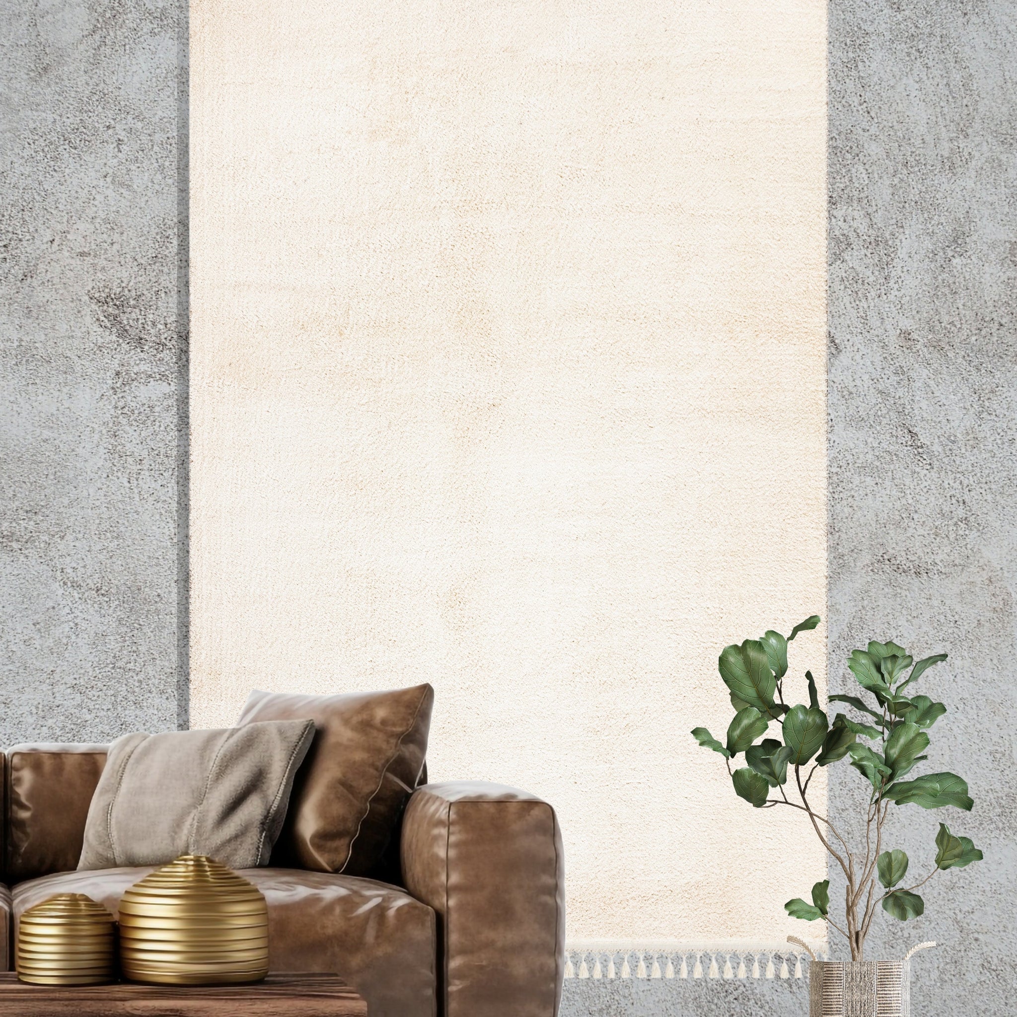 Soft Peluş Halı Bej