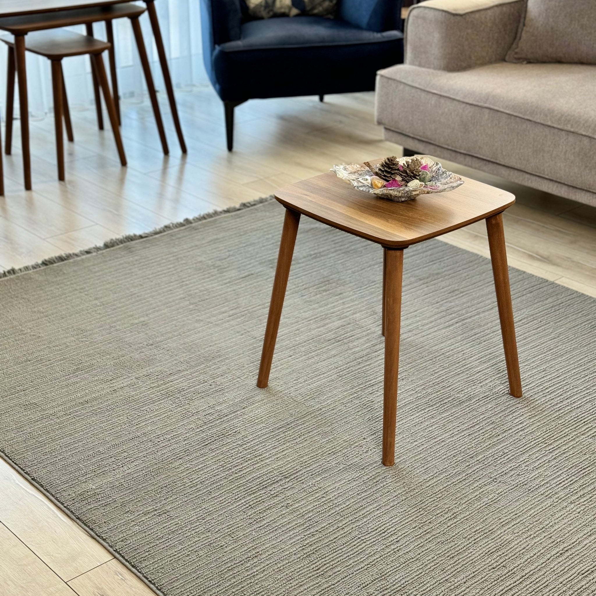 Buklem Sade Makine Halısı Antrasit